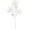 Northlight 28.5" Glittered White Snowflake and Reindeer Christmas Spray
